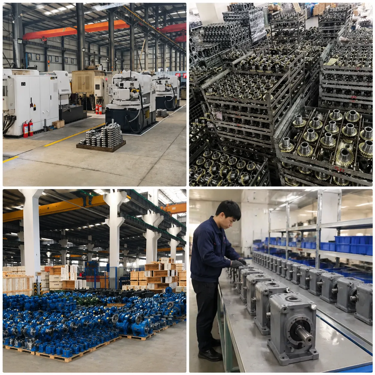 Worm gear reducer factory production line at Korea Ever-Power